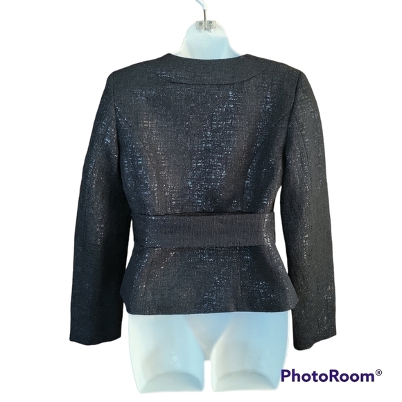 WHITE House Black Market Women's Black blazer jacket size 4 - Picture 2 of 10